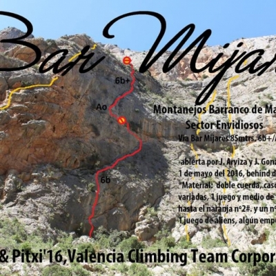 Croquis de la vía Bar Mijares