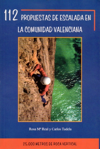 112 propuestas de escalada en la Comunidad Valenciana - Guía con una selección de vías de varios largos. Vías dibujadas sobre fotografía en blanco y negro y dibujos esquemáticos. Idioma: Castellano.